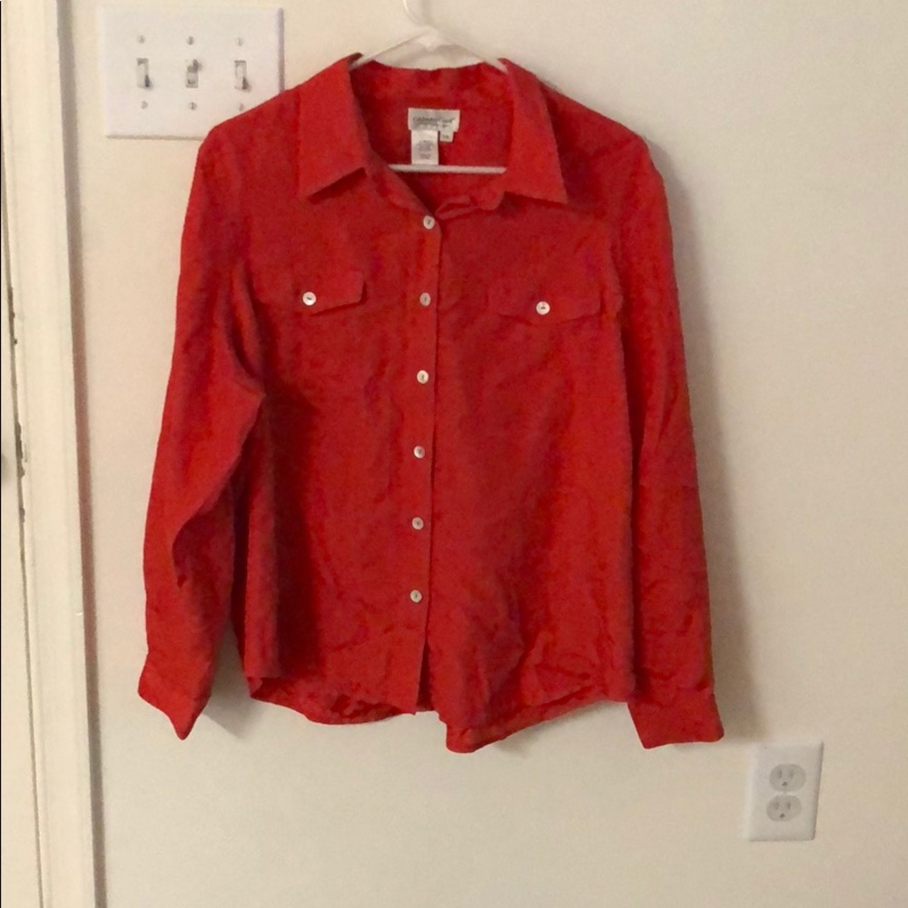 Coldwater Creek Silk Floral Blouse
